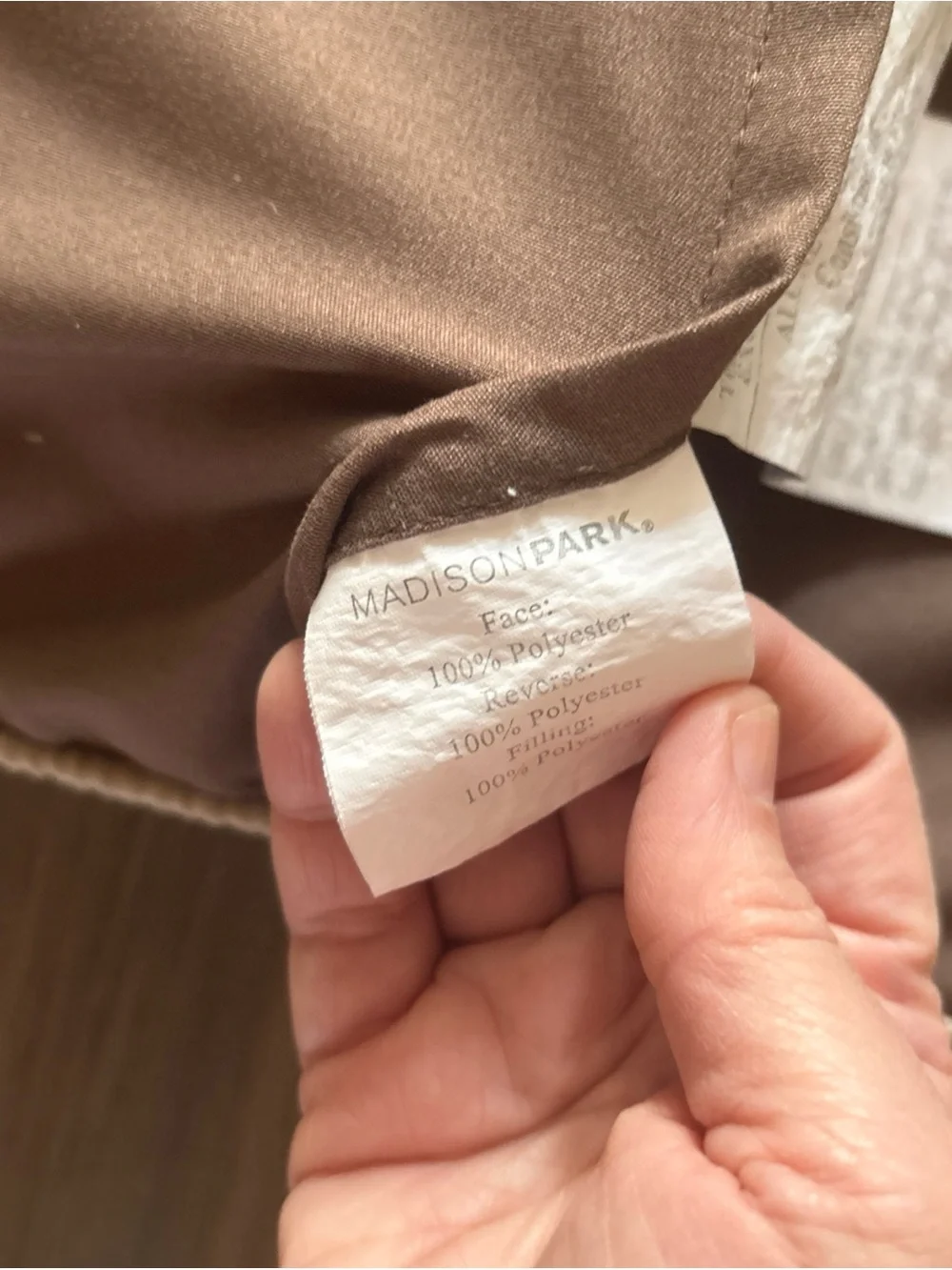 Madison Park Velvet Chevron Pillow Shams in Taupe